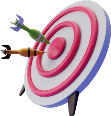 Target 3D Icon Illustration for your website, user interface, and presentation. 3D render Illustration.